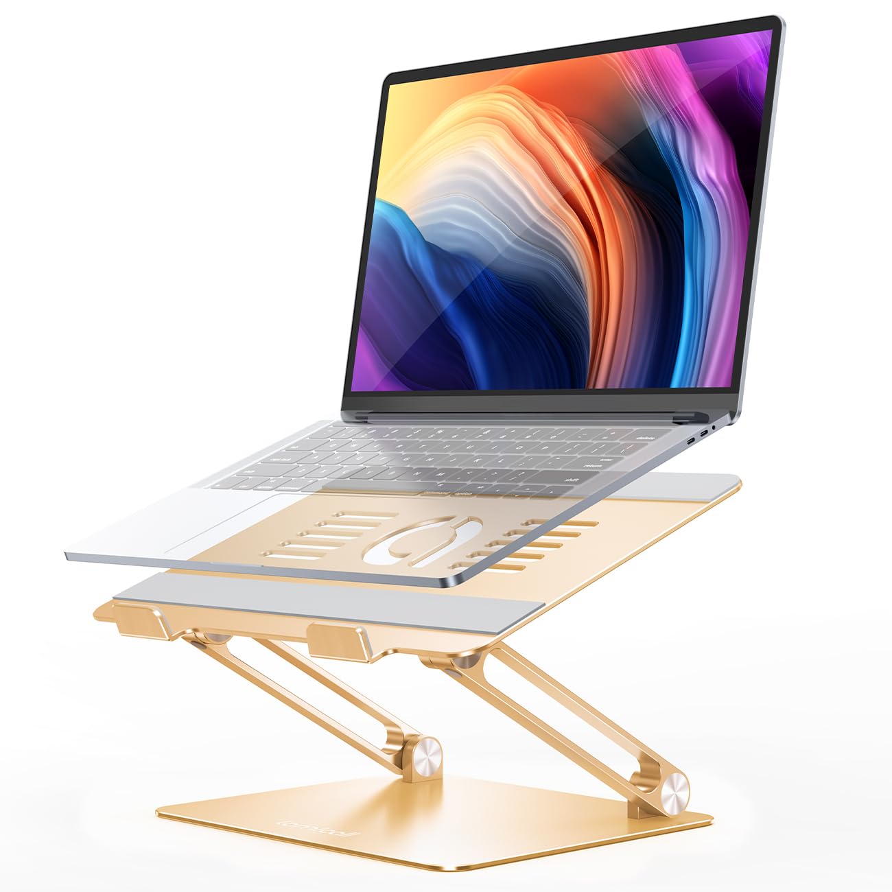 Adjustable Aluminum Laptop Stand Foldable Portable Ergonomic Notebook Riser Desk Holder