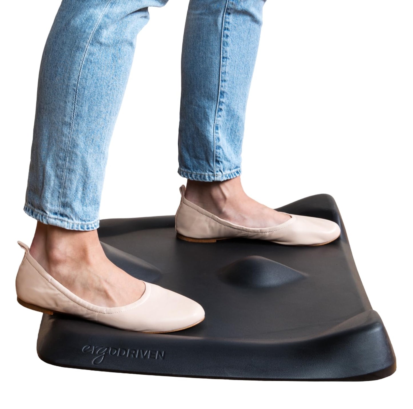 Ergonomic Anti Fatigue Standing Desk Mat Mini Wobble Terrain Design Comfort Floor Support Mat