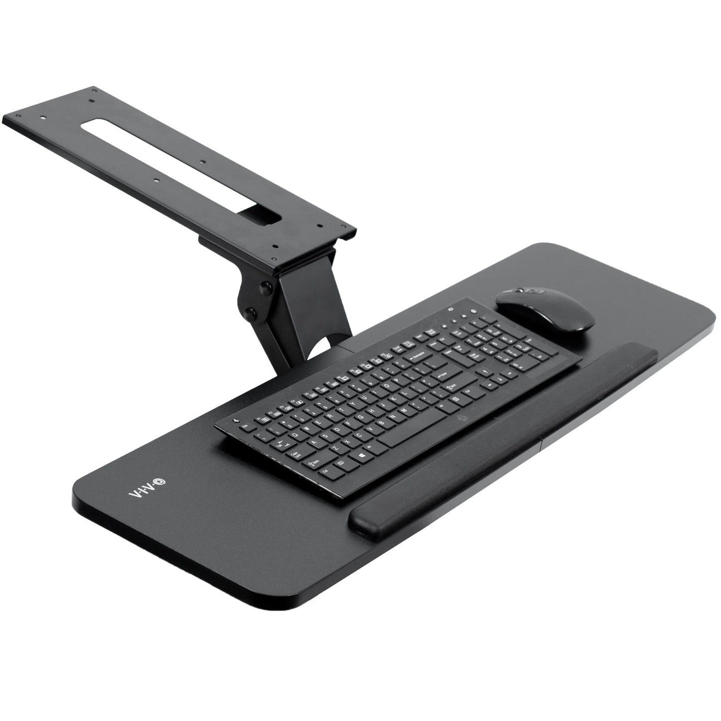 Adjustable Under Desk Keyboard Tray Ergonomic Mount Platform Slide-Out Mouse Shelf Desk Drawer Workstation