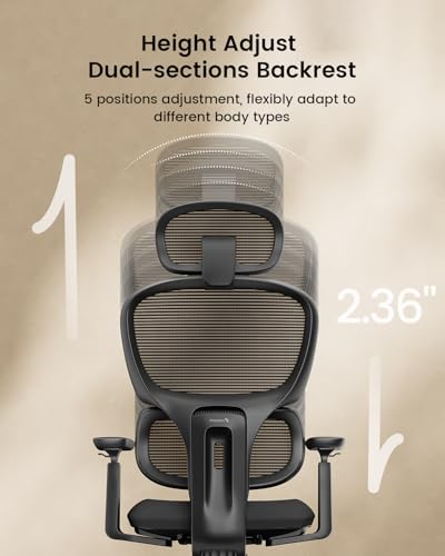 Ergonomic High Back Mesh Office Chair Adjustable Lumbar Sliding Seat 3D Headrest Wide Armrests Reclining