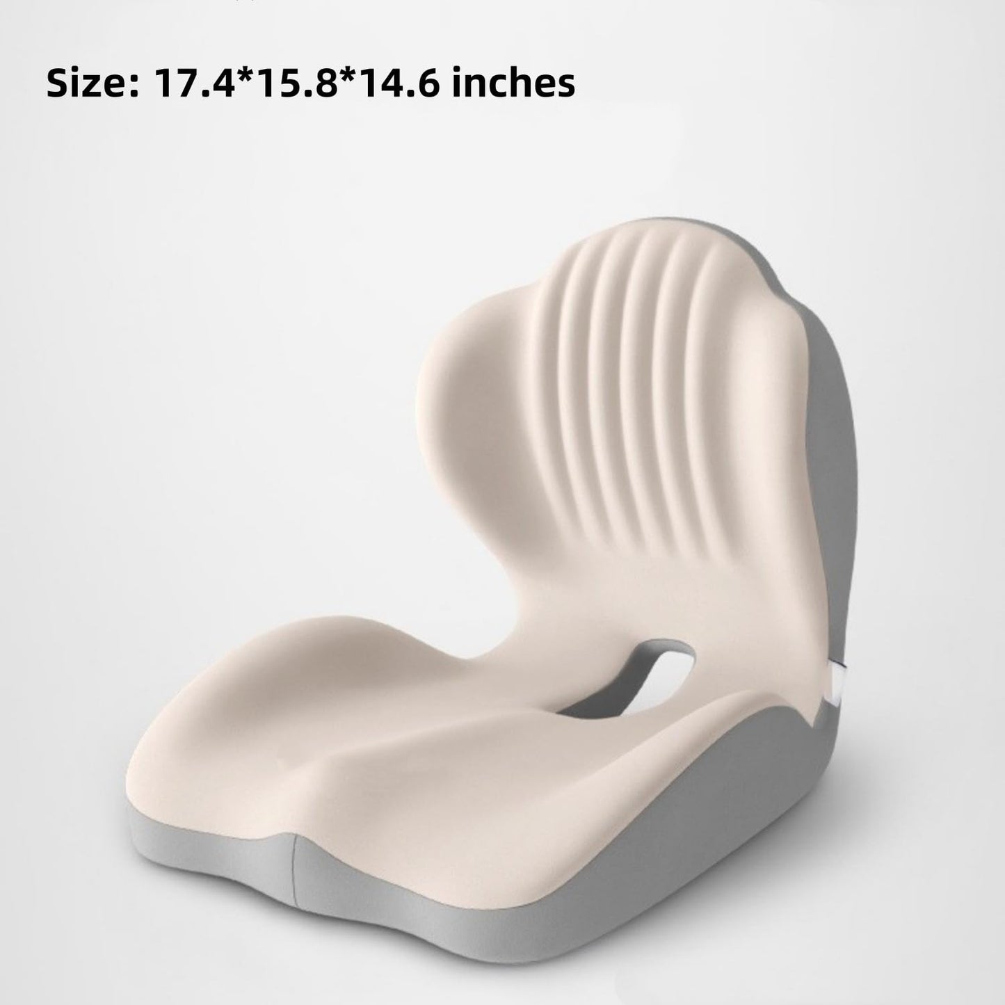 2-in-1 Memory Foam Seat and Lumbar Support Cushion L-Shaped Ergonomic Non-Slip Breathable Office Car Home Support