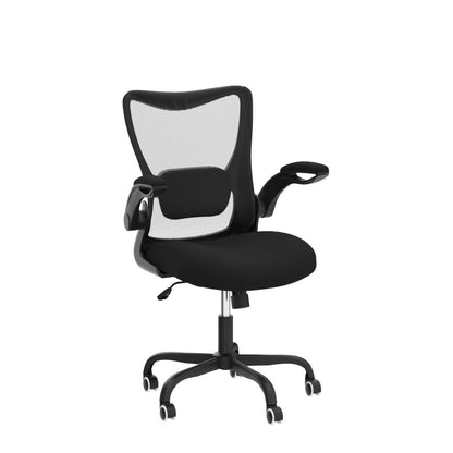 Ergonomic Mesh Office Chair Adjustable Lumbar Support Flip-Up Armrests