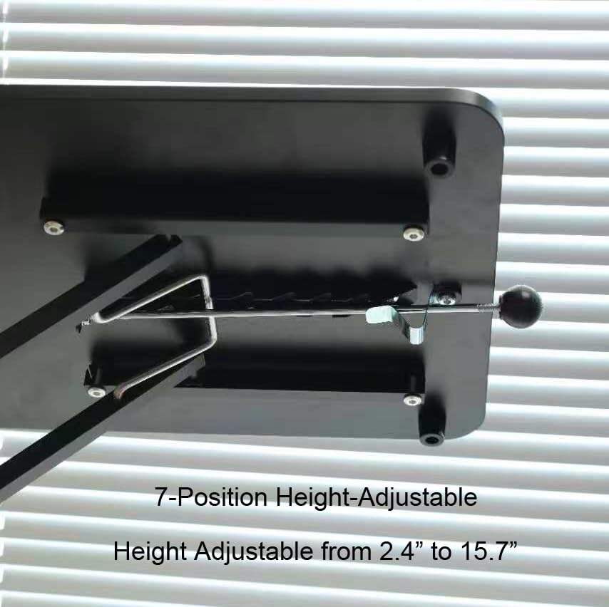 Height Adjustable Standing Desk Converter Compact Sit to Stand Desktop Riser for Monitor or Laptop Office Workstation
