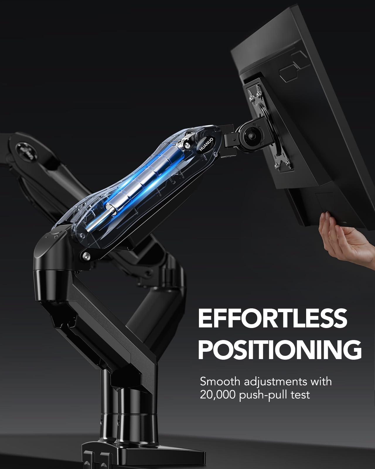 Dual Monitor Desk Mount Fully Adjustable Swivel VESA C Clamp Grommet Base 13–32 Inch Screen Support Stand