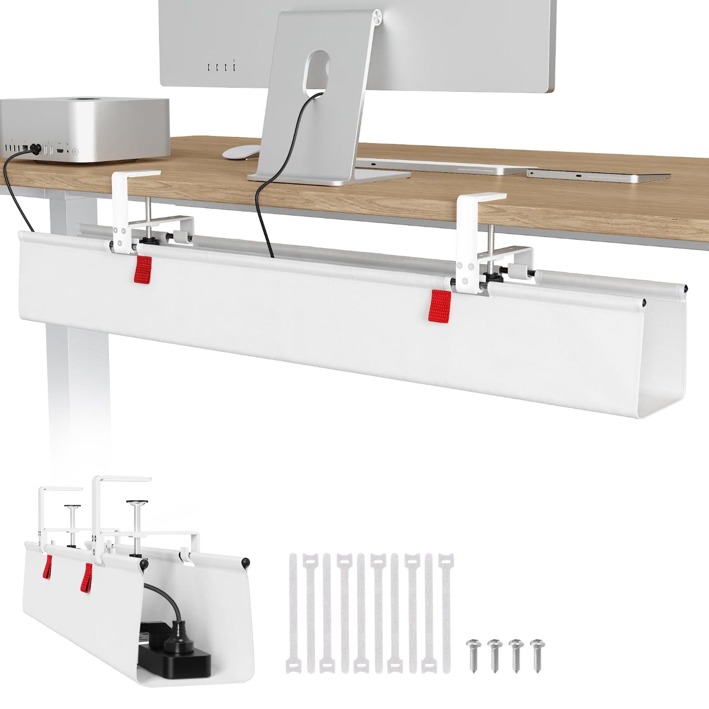 Univivi Under Desk Cable Management Tray