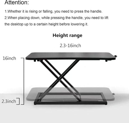 Raathionty Standing Desk Converter Adjustable Height