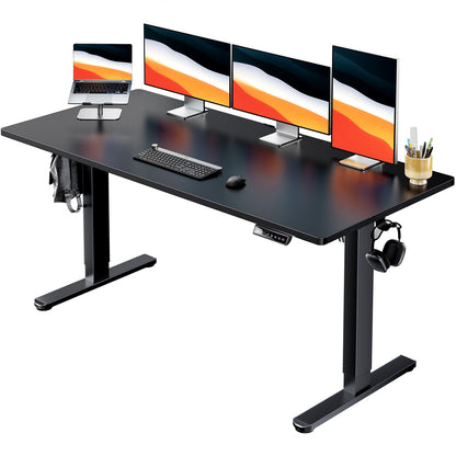 Electric Standing Desk Adjustable Height Sit Stand Desk with Memory Settings Home Office Desk