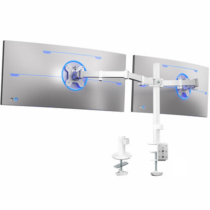 Dual Monitor Desk Mount Heavy Duty Fully Adjustable Steel Stand for Two Screens Computer Monitor Arm Stand