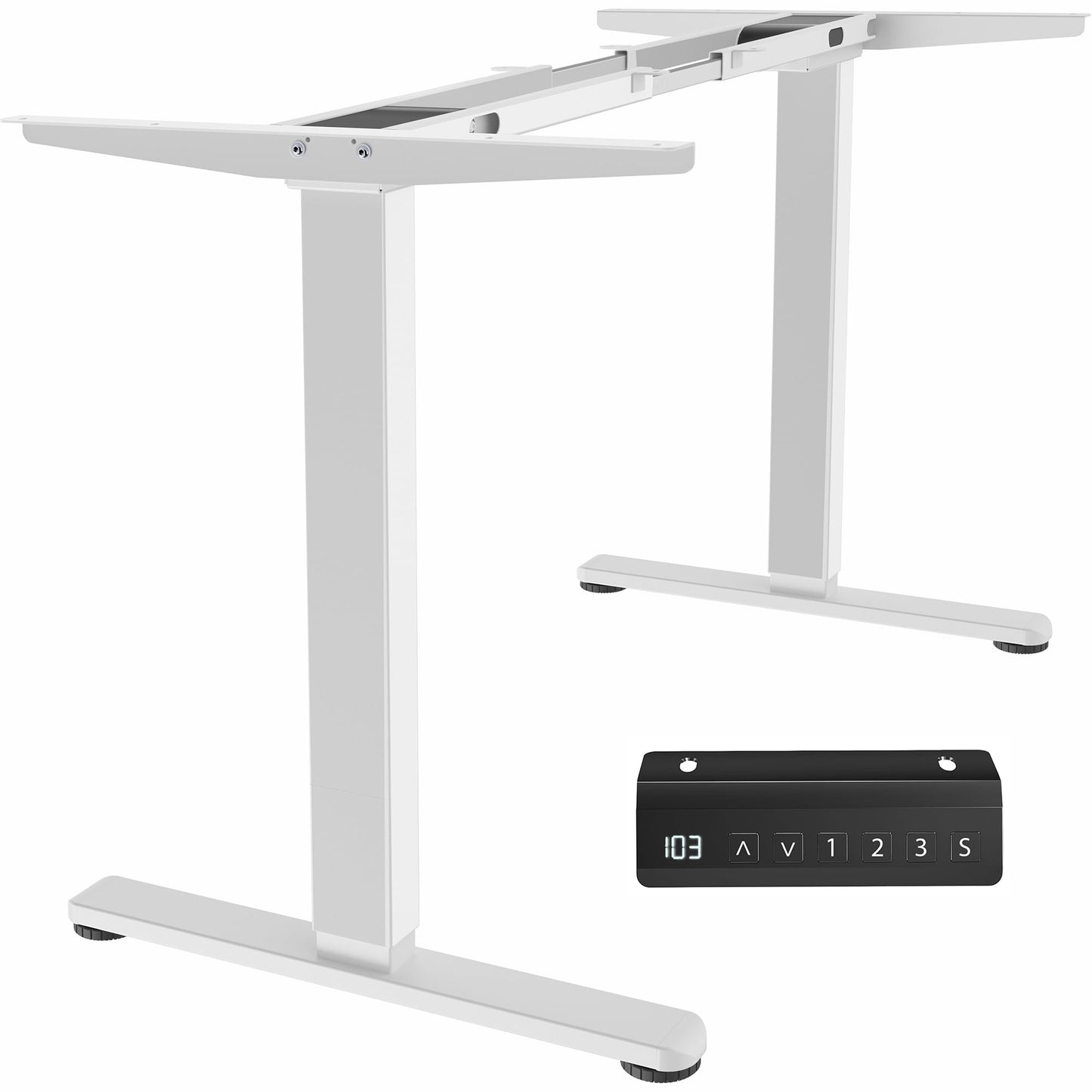 Electric Dual Motor Standing Desk Frame Height Adjustable DIY Workstation Memory Controller Frame Only 40–85 Inch Top Support
