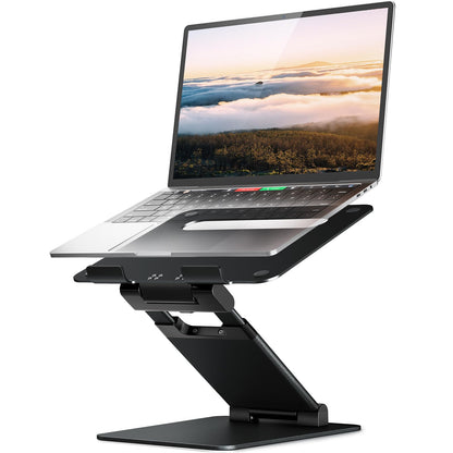 Adjustable Height Laptop Stand Ergonomic Riser Portable Desk Holder for 10–17 Inch Laptops
