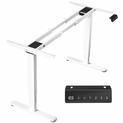 Electric Dual Motor Standing Desk Frame Height Adjustable DIY Workstation Memory Controller Frame Only 40–85 Inch Top Support