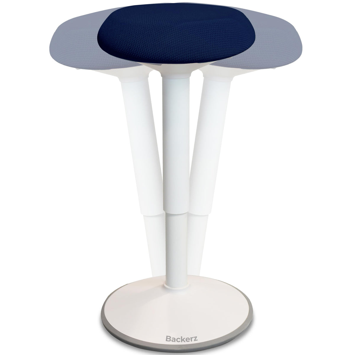 Ergonomic Standing Desk Stool Adjustable Height Swivel Wobble Chair Anti-Slip Rocking Motion Office Classroom Stool