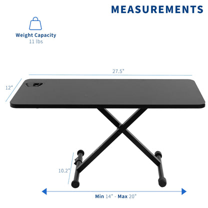 Standing Desk Converter Laptop Riser Adjustable Height Sit Stand Workstation Scissor Lift Desktop Office Desk