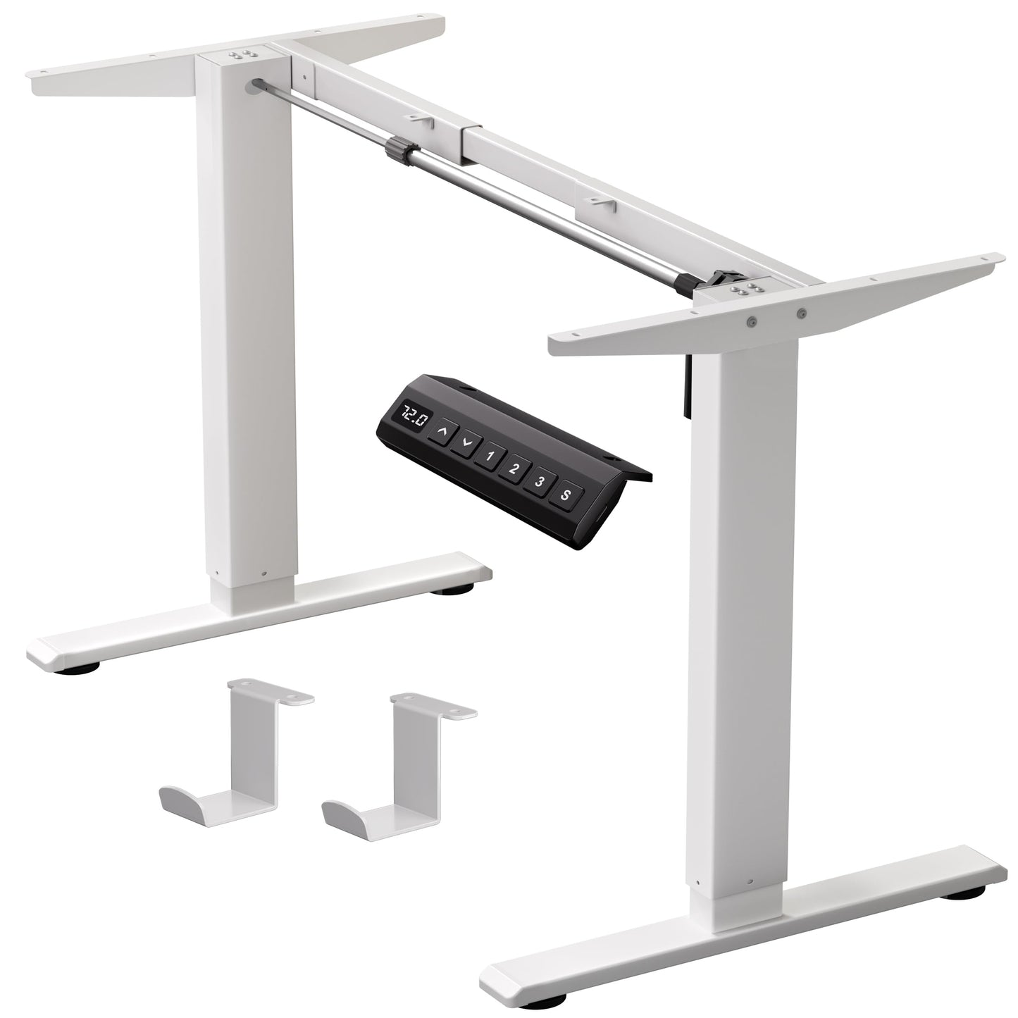 Electric Adjustable Standing Desk Frame with Memory Presets Stand Up Desk Base Workstation Legs Home Office