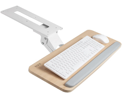 Adjustable Under Desk Keyboard Tray Ergonomic Mount Platform Slide-Out Mouse Shelf Desk Drawer Workstation