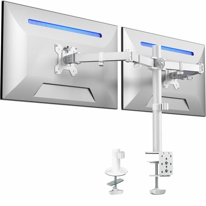 Dual Monitor Desk Mount Heavy Duty Fully Adjustable Steel Stand for Two Screens Computer Monitor Arm Stand