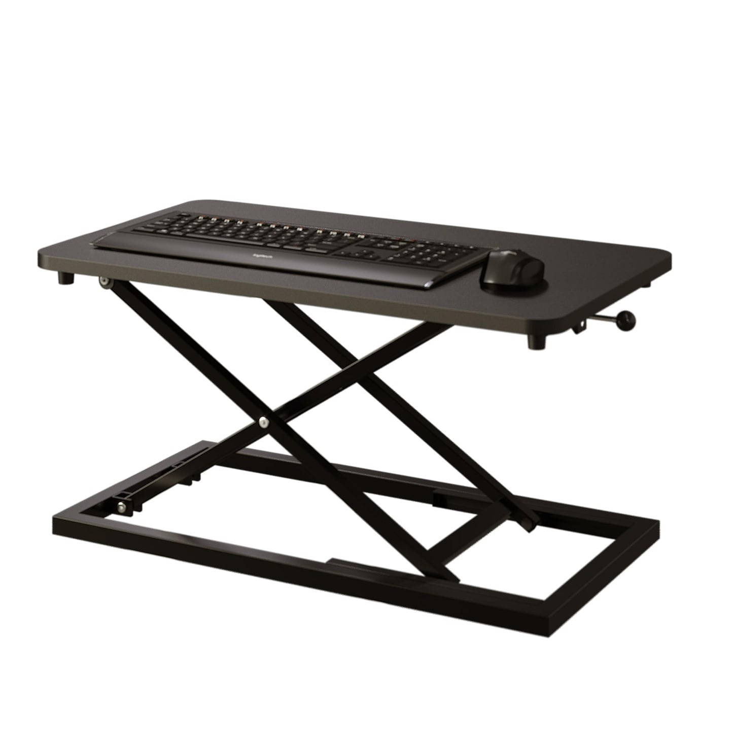 Small Scissor Lift Keyboard Riser Standing Desk Converter Adjustable Height Sit Stand Workstation Ergonomic Keyboard and Mouse Tray