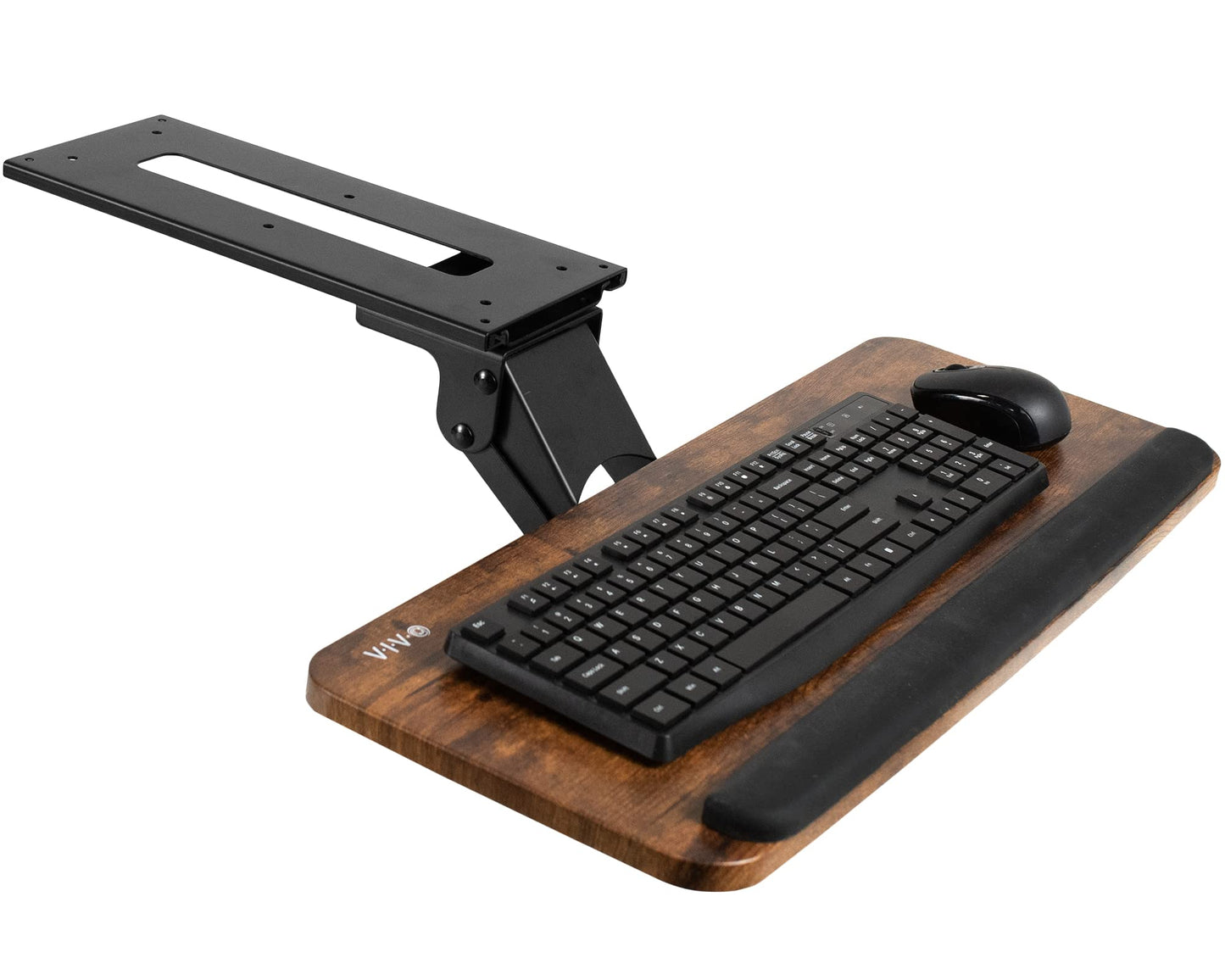 Adjustable Under Desk Keyboard Tray Ergonomic Mount Platform Slide-Out Mouse Shelf Desk Drawer Workstation