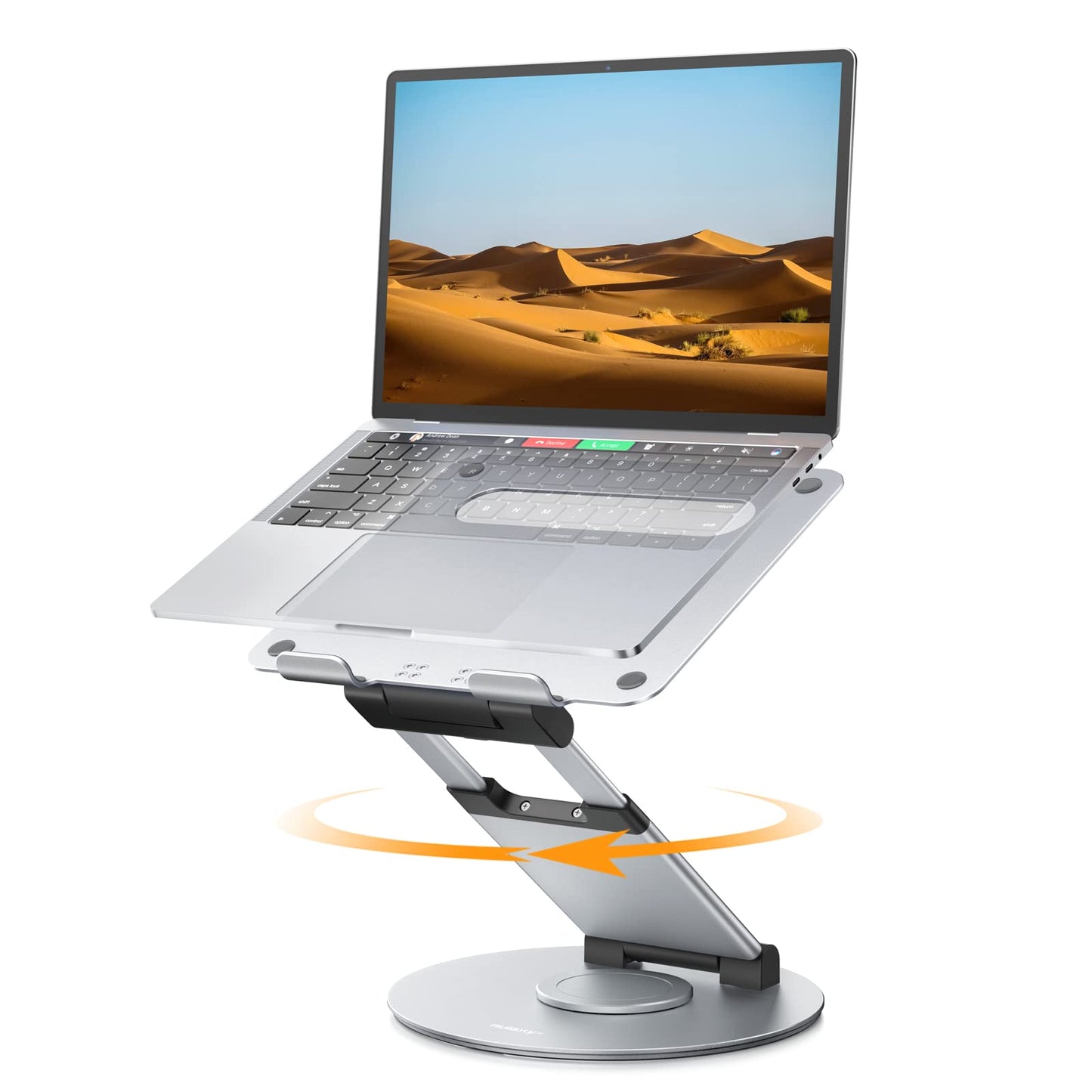 Swivel Adjustable Laptop Stand 360° Rotating Base Ergonomic Height Riser Desk Holder