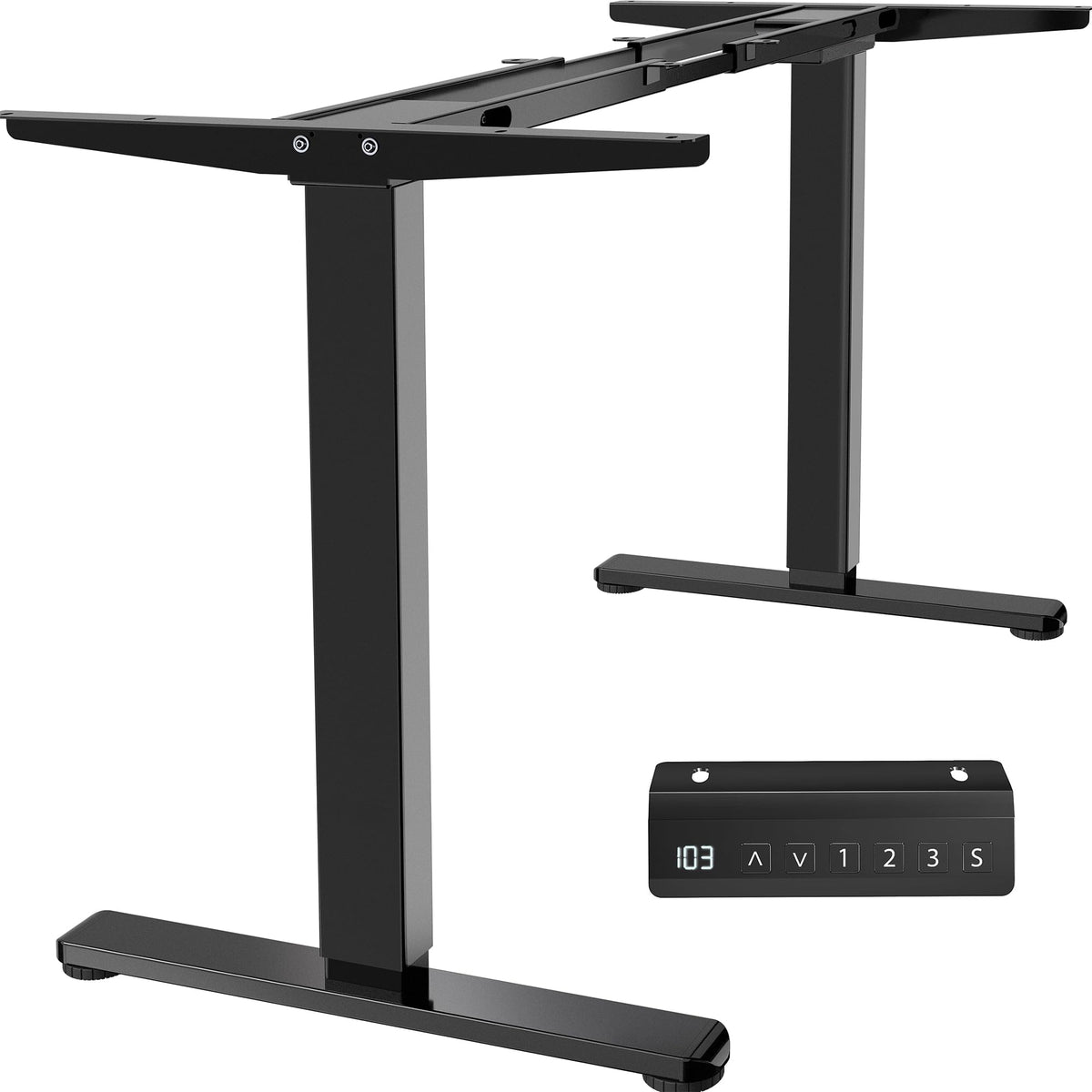Electric Dual Motor Standing Desk Frame Height Adjustable DIY Workstation Memory Controller Frame Only 40–85 Inch Top Support