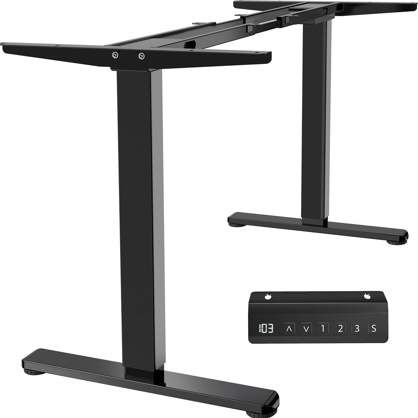 Electric Dual Motor Standing Desk Frame Height Adjustable DIY Workstation Memory Controller Frame Only 40–85 Inch Top Support