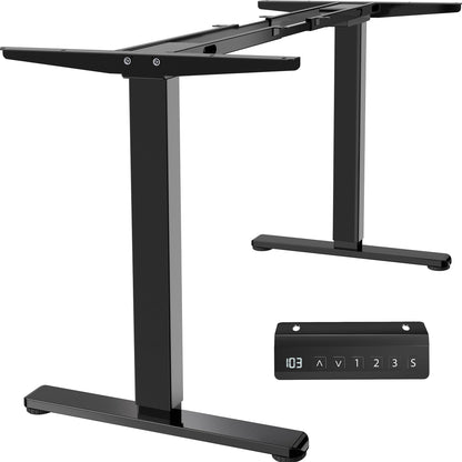 Electric Dual Motor Standing Desk Frame Height Adjustable DIY Workstation Memory Controller Frame Only 40–85 Inch Top Support