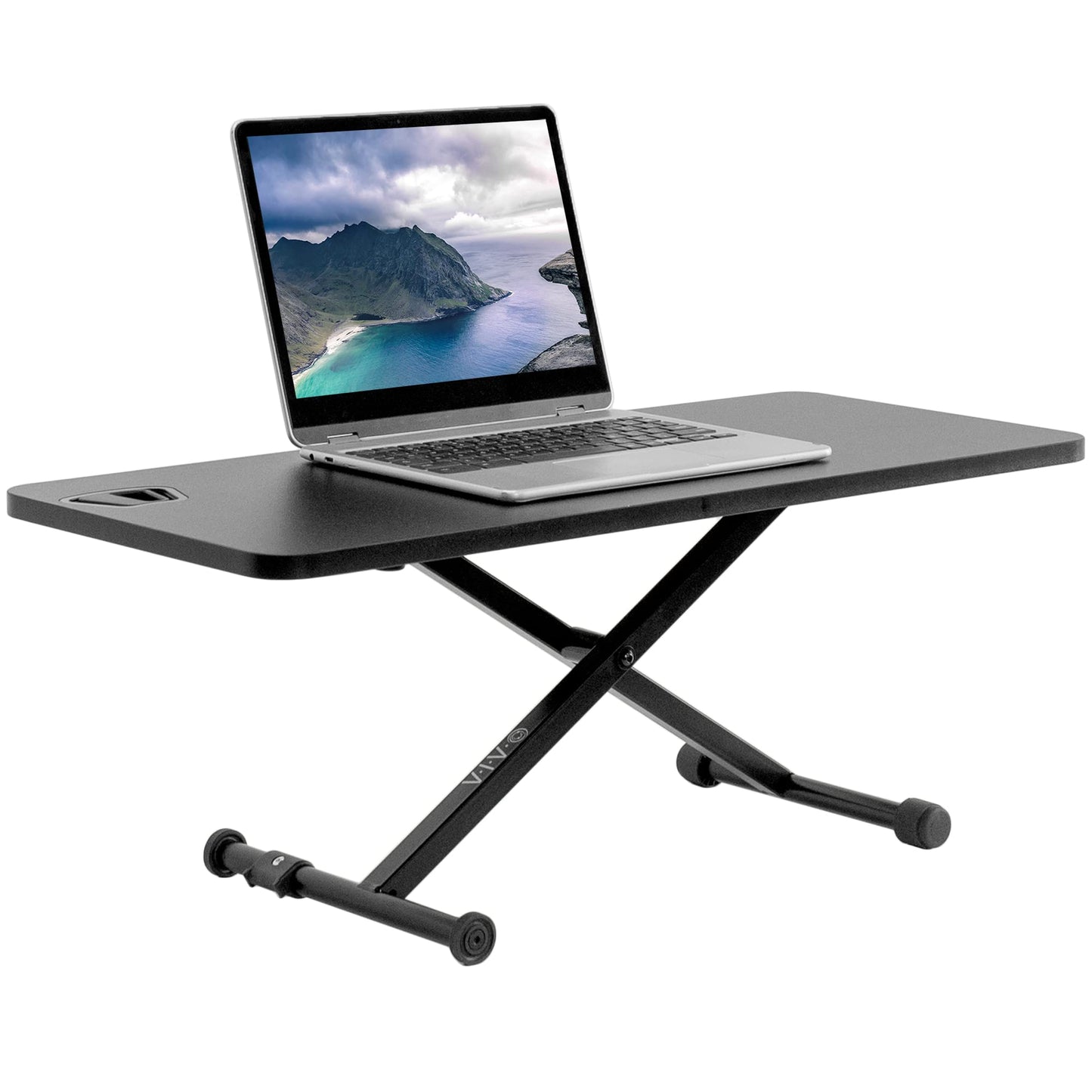 Standing Desk Converter Laptop Riser Adjustable Height Sit Stand Workstation Scissor Lift Desktop Office Desk