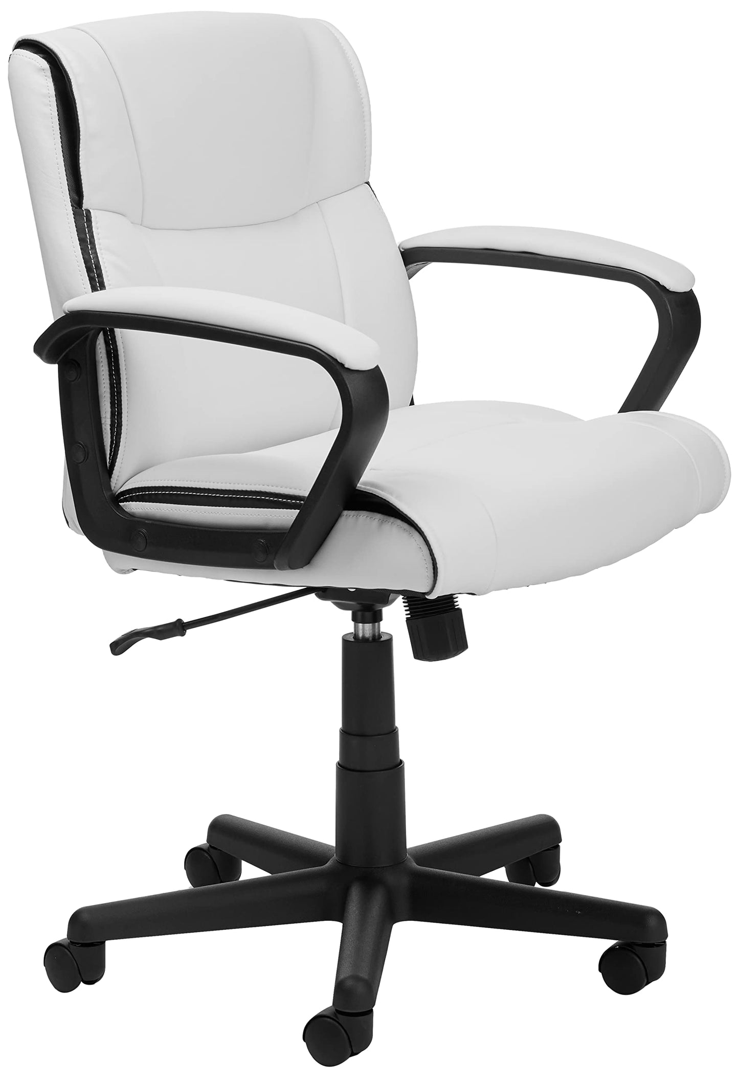Ergonomic PU Leather Office Chair Adjustable Swivel Armrest Support
