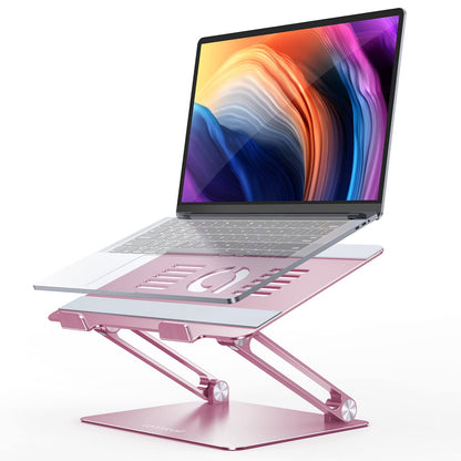 Adjustable Aluminum Laptop Stand Foldable Portable Ergonomic Notebook Riser Desk Holder