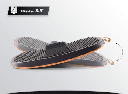 Standing Desk Anti Fatigue Mat with Wobble Balance Board Wooden Ergonomic Comfort Floor Support Mat
