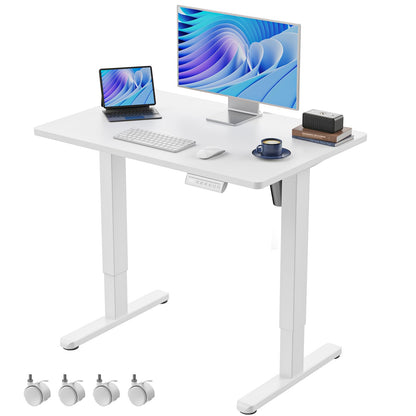 Electric Standing Desk Adjustable Height Sit Stand Desk with Memory Settings Home Office Desk