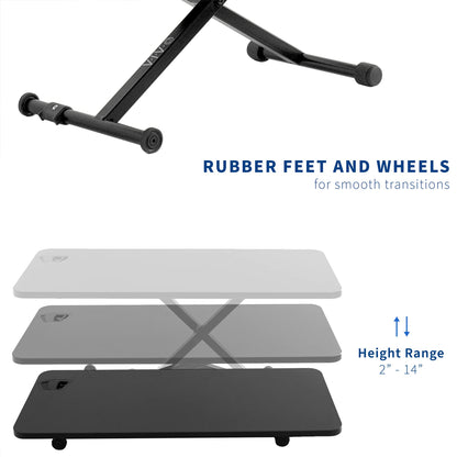 Standing Desk Converter Laptop Riser Adjustable Height Sit Stand Workstation Scissor Lift Desktop Office Desk