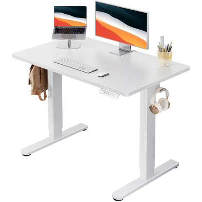 Electric Standing Desk Adjustable Height Sit Stand Desk with Memory Settings Home Office Desk