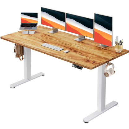 Electric Standing Desk Adjustable Height Sit Stand Desk with Memory Settings Home Office Desk