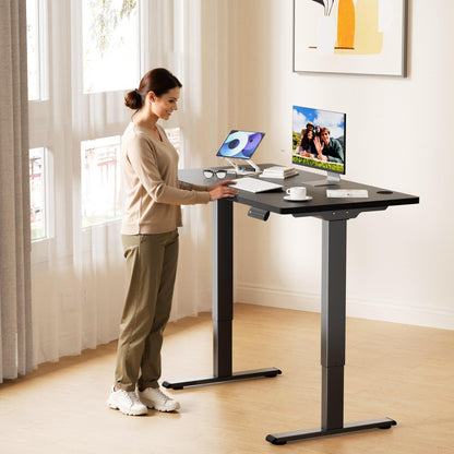 Electric Adjustable Standing Desk Frame with Memory Presets Stand Up Desk Base Workstation Legs Home Office