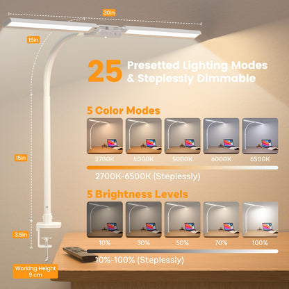 SIBRILLE LED Desk Lamp for Home Office