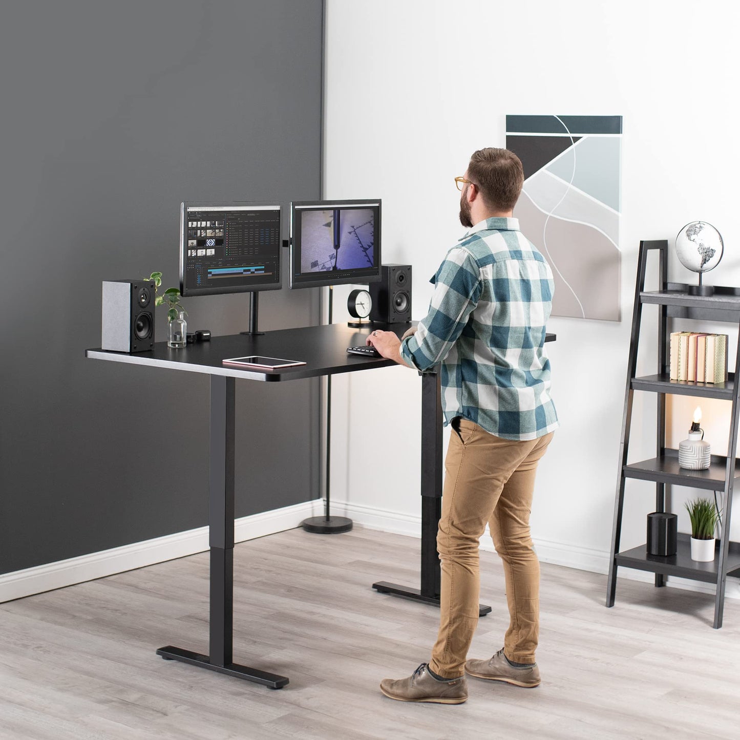 Universal Table Top for Height Adjustable Desk Frame Extra Wide 3 Section Desktop Home Office Surface