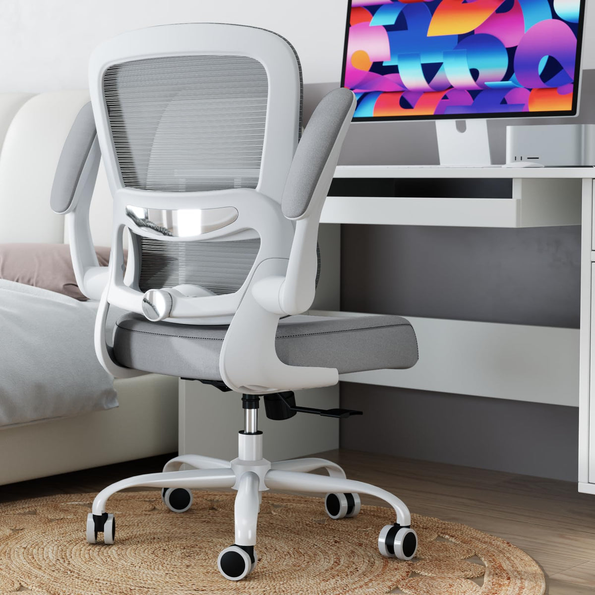 Ergonomic Mesh Office Chair Adjustable Lumbar Support Executive Desk Chair