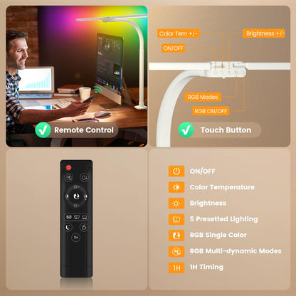 SIBRILLE LED Desk Lamp for Home Office