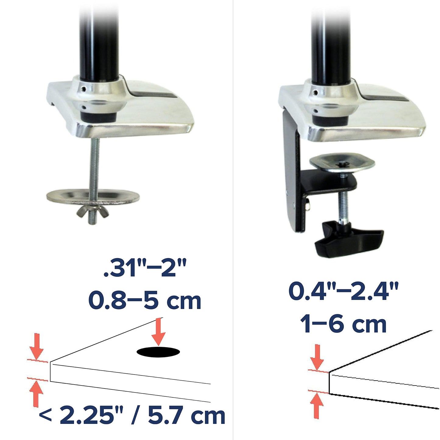 Ergotron – LX Premium Single Monitor Arm, VESA Desk Mount