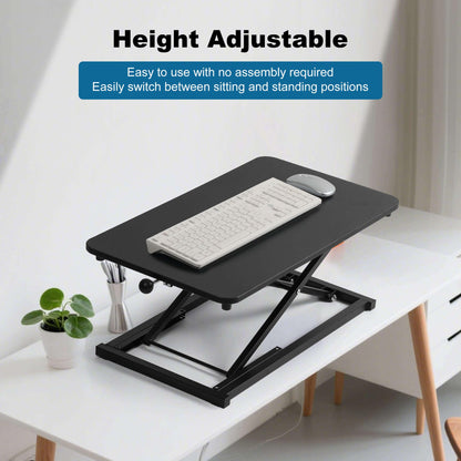 Standing Desk Converter Keyboard Riser Adjustable Height Sit Stand Desktop Workstation Ergonomic Home Office Desk