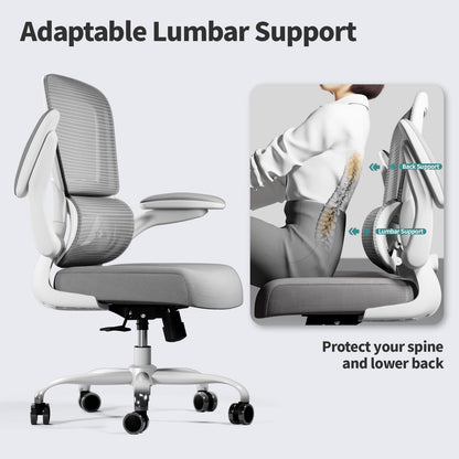 Ergonomic Mesh Office Chair Adjustable Lumbar Support Executive Desk Chair