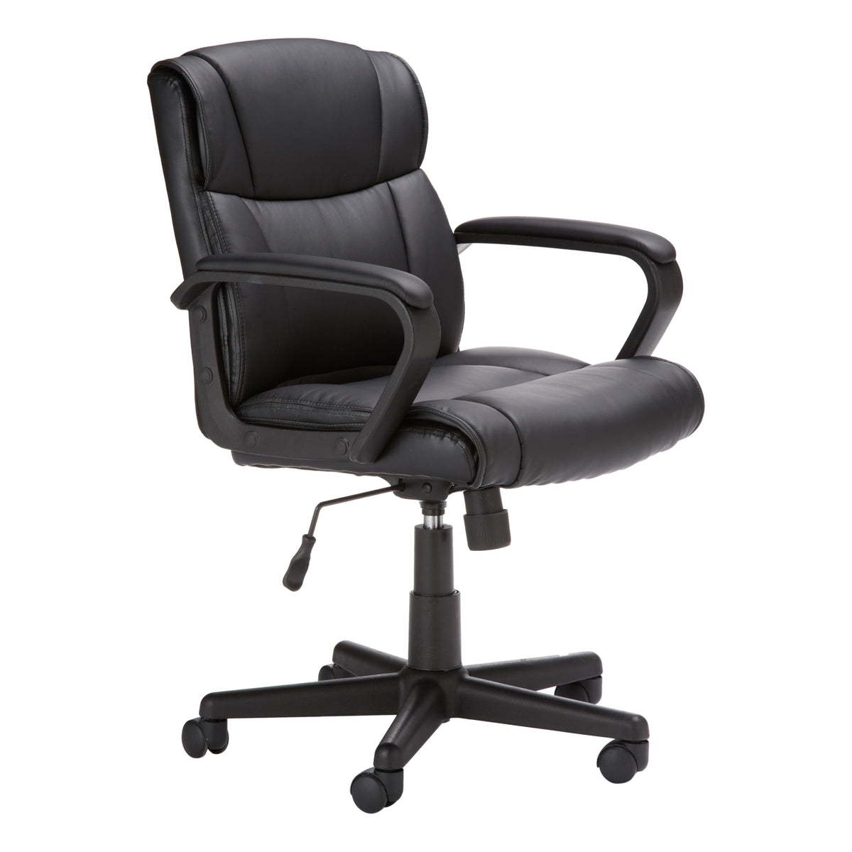 Ergonomic PU Leather Office Chair Adjustable Swivel Armrest Support