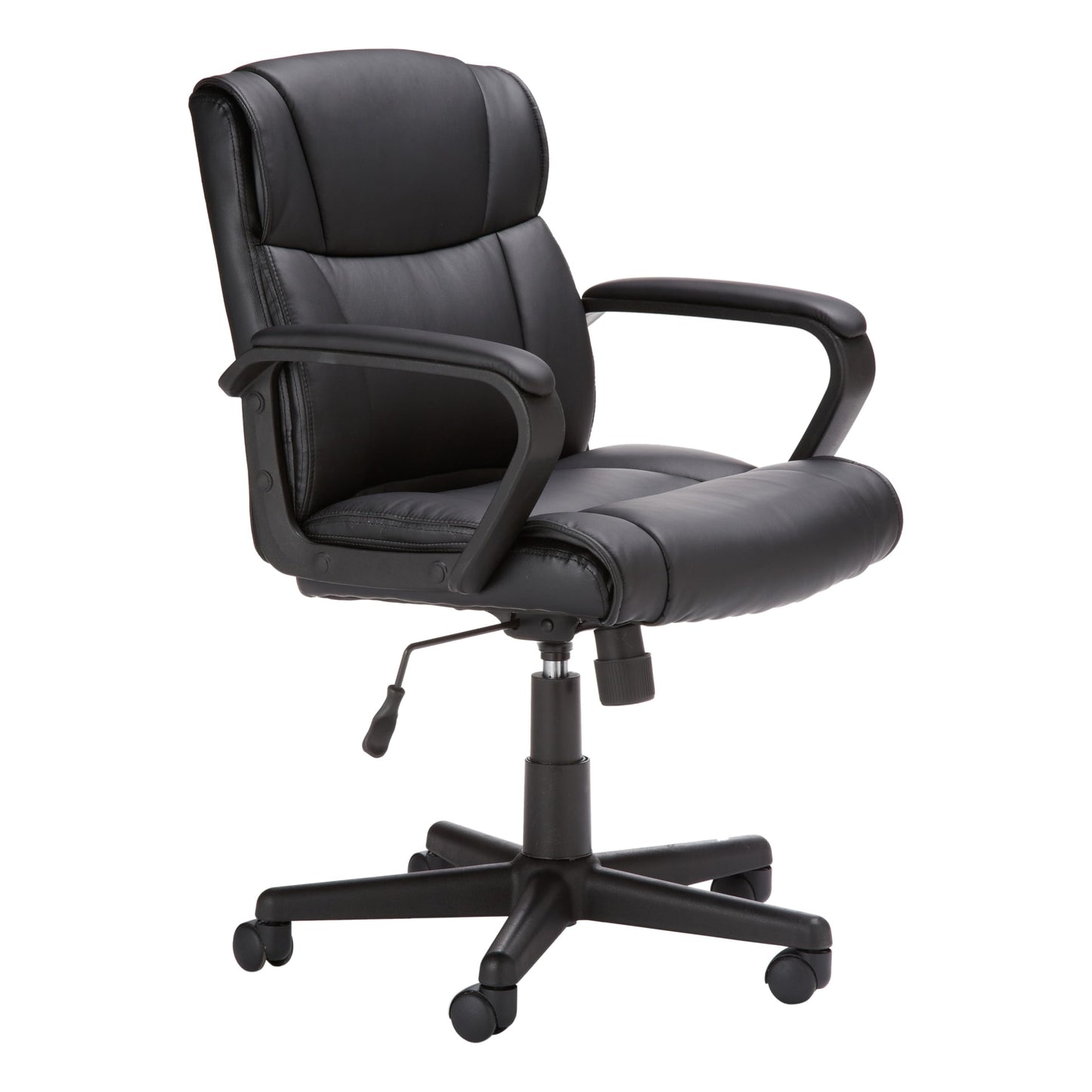 Ergonomic PU Leather Office Chair Adjustable Swivel Armrest Support