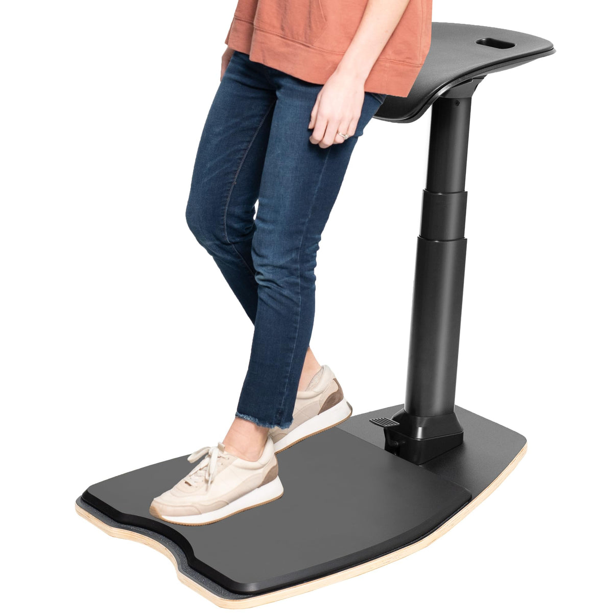 Ergonomic Leaning Perch Standing Desk Stool Anti-Fatigue Posture Seat Adjustable Height