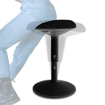 Ergonomic Standing Desk Stool Adjustable Height Swivel Wobble Chair Anti-Slip Rocking Motion Office Classroom Stool