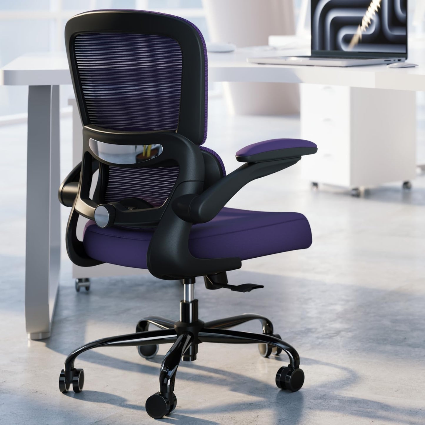 Ergonomic Mesh Office Chair Adjustable Lumbar Support Executive Desk Chair