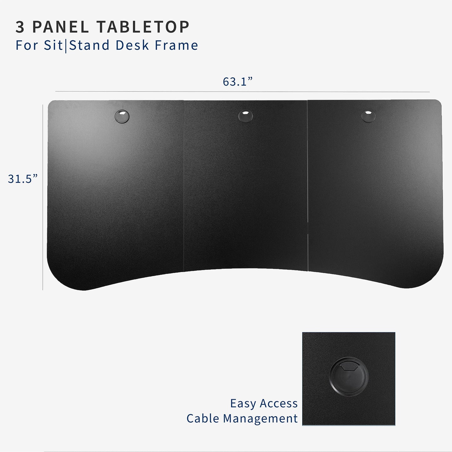 VIVO 63 x 32 inch Universal Table Top