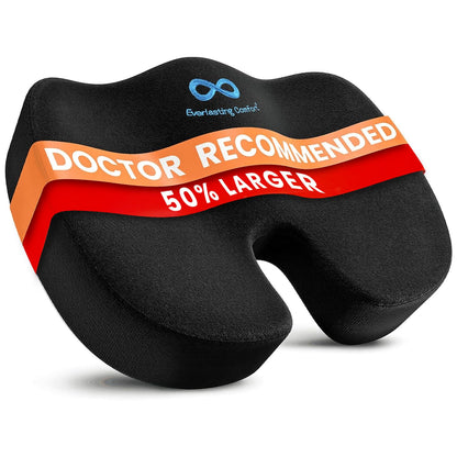 Memory Foam Seat Cushion Ergonomic Tailbone and Sciatica Pain Relief Office Car Support