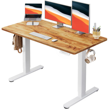 Electric Standing Desk Adjustable Height Sit Stand Desk with Memory Settings Home Office Desk